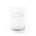 amzworksae86の充電８％マーク　グッズ Water Glass :back