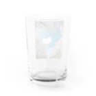 ぱんだまんのダブルハート Water Glass :back