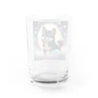 booska810のかわいい黒柴ちゃん Water Glass :back