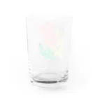 ヒヨドリ派のFake rabbit image Water Glass :back