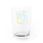 角刈りウルフﾁｬﾝの角刈りウルフちゃん Water Glass :back