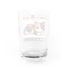 NEKOMARUDOUの三毛猫ペイント Water Glass :back