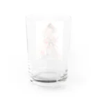 AQUAMETAVERSEの花柄模様の服を着た女性　なでしこ1478 Water Glass :back