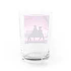 kichamanの夜桜デート Water Glass :back