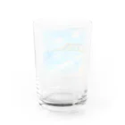 ALOHA from HAWAII 〜ハワイから愛を込めて〜の水彩画ワイキキビーチ Water Glass :back