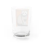 F2 Cat Design Shopのhairless cat 001 Water Glass :back