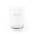 投深ハイスクールのねこ・うさぎ先生コラボグッズ Water Glass :back