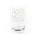 dora-6の他の虎と遊んでいる虎 Water Glass :back