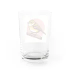 toto444のかわいいウグイス Water Glass :back