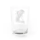 SUMIeの紅と女性 Water Glass :back