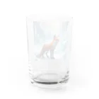 ブルーレイの氷山と狐 Water Glass :back