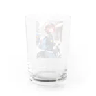 ヨーカズのバイク女子そら Water Glass :back