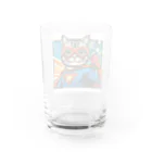 北摂のひとのスーパー猫 Water Glass :back