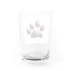 ニャン丸の猫の肉球ニャンポイント Water Glass :back