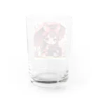 かるるんショップのカメラと傘とうさ耳少女とシリーズ Water Glass :back