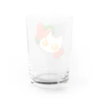 きょううんRRR・SUZURI支店のネコさん目玉焼きとタコさんウインナー グラス反対面