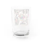 だんのんのよさこい祭りで踊る猫達 Water Glass :back