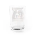 LoraCafeの見つめてBarry Water Glass :back