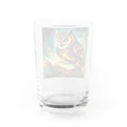 終わらない夢🌈のフクロウ🦉🌕 Water Glass :back