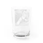 chocomegane0228のモノクロ猫 Water Glass :back