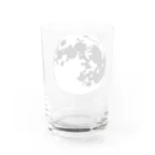 月蝕雑貨のモノクロの月 Water Glass :back