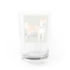 柴犬大好きマンのかわいい柴犬　赤毛 Water Glass :back