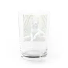 けいのユニークなショップのホワイトタイガー Water Glass :back