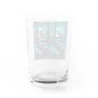 Taylor1108の夜、女の子が窓際でヘッドホンをして寝ている Water Glass :back