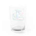 風来のSharkなヤツ Water Glass :back