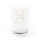 CECIL1602のサングラスをかけた猫 Water Glass :back