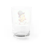 「動物ミリ屋」のピヨピヨ歩きましょ Water Glass :back