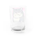 burebiの怒る猫 Water Glass :back