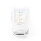 Bull Terrier Paradeの🛹スケーターヴィンセント Water Glass :back