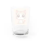 yos-1292583のねこニコばん Water Glass :back