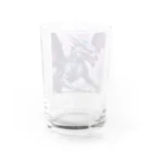 cotaro_worksの勇敢なドラゴン フラットベクトル Water Glass :back