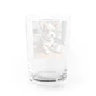 8-Bit Oasisのcoffee dog Water Glass :back