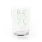 納豆ごはんのウサココスプレをするコンセント君（緑） Water Glass :back