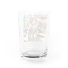 にゃんぼショップ🐈のごはんまちにゃんこ Water Glass :back