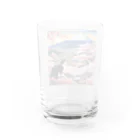 だんのんの桜と富士山と猫 Water Glass :back