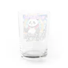 Lucky🍀の宝くじデビューパンダ🐼 Water Glass :back