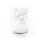 rakutenitibaのスケボーが楽しいパンダ Water Glass :back