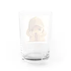 AQUAMETAVERSEのキャプをかぶった可愛い子犬 Marsa 106 Water Glass :back