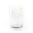 レトロゲームイラストの西洋風動物達のお茶会 Water Glass :back