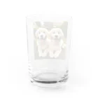 animalsの可愛い犬 Water Glass :back