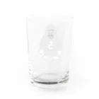 ゴルフバカイラストレーター野村タケオのNOM SHOPのシバヲ　モノクログッズ Water Glass :back