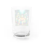 kerokero4216のケロチャンファミリー Water Glass :back