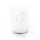 Y m @Y's shopの猫とパンジー Water Glass :back