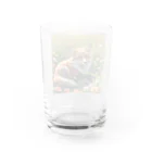 deko4954のsleep　fox Water Glass :back