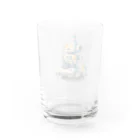 mirinconixのいろいろと四角いレトロなガラクタロボットくん Water Glass :back