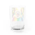 jumping坊主の犬の喜び Water Glass :back